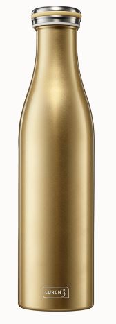 TERMOS 750ML PAREDE DUPLA DOURADO METALI